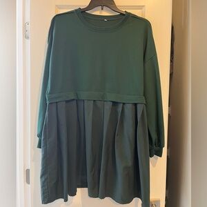 Green Long Sleeve Tunic